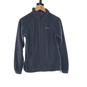 Columbia Womens Benton Springs‎ Black Full Zip Fleece Jacket Size M
